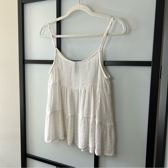 H&M White Tiered Tank Top - Picture 4 of 9